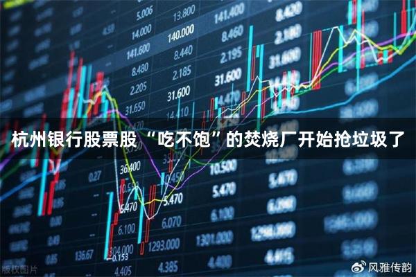 杭州银行股票股 “吃不饱”的焚烧厂开始抢垃圾了